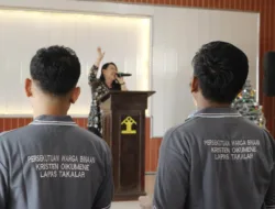 Warga Binaan Kristiani Lapas Takalar Ikuti Ibadah Natal