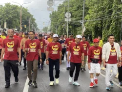 Ribuan Peserta Jalan Santai Warnai Peringatan Hari Jadi Takalar ke 65