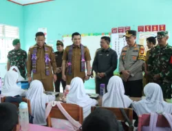 Pj. Gubernur Sulawesi Selatan Didampingi Pj. Bupati Takalar Tinjau Langsung Pemberian Makan Bergizi Gratis di SD Pa’rappunganta