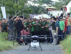 Bupati Takalar Perkenalkan Drone Sprayer sebagai Transformasi Pertanian Modern