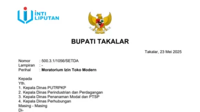 Toko Retai Modern Menjamur di Takalar, Bupati Daeng Manye Keluarkan Moratorium Izin