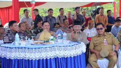 Perkuat Ketahanan Pangan, Bupati Daeng Manye Dampingi Kunker KASAL dan Kabarharkam Polri di Takalar