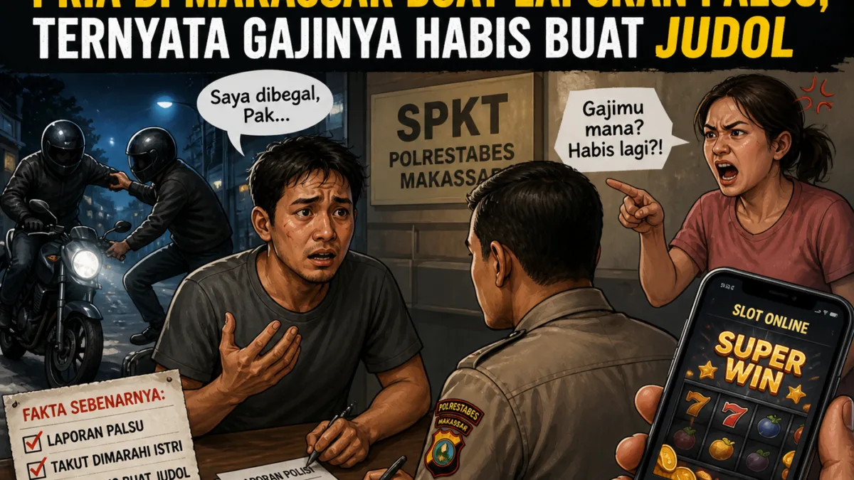 Laporan Palsu Begal di Makassar
