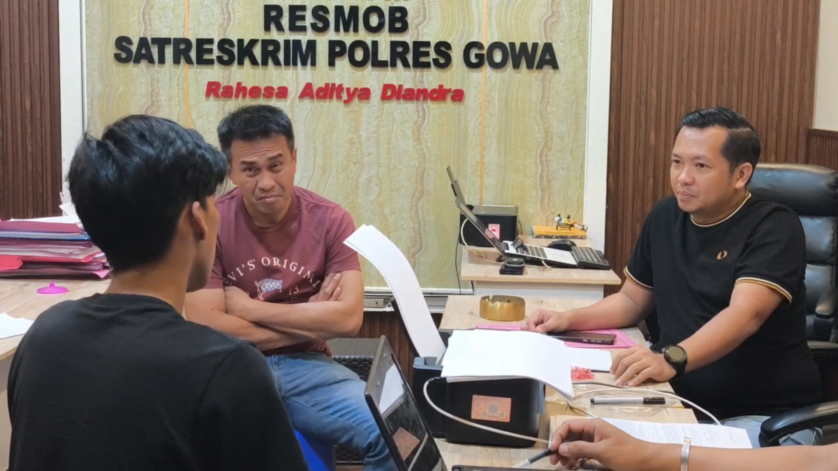 Pelaku Penikaman di Malakaji Gowa menyerahkan
