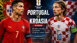 Duel Terakhir Dua Legenda? Portugal vs Kroasia Panaskan Babak Gugur Piala Dunia 2026