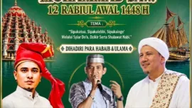 Majelis Shiratal Mustaqim Makassar akan menggelar peringatan Maulid Nabi Muhammad Shallallahu Alaihi Wasallam atau Maudu Lompona Nabitta 12 Rabiul Awal, pada Minggu, 30 Agustus 2026.