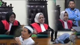 Majelis hakim diketuai Raden Nurhayati, S.H., M.H., dengan Aliya Yustitia Sagala, S.H. dan Fita Juwiati, S.H., M.H. sebagai hakim anggota, Vonis bebas terdakwa Ilyas SITABA dalam Kasus Dugaan Pencurian Material Tanah Timbunan di Gowa.