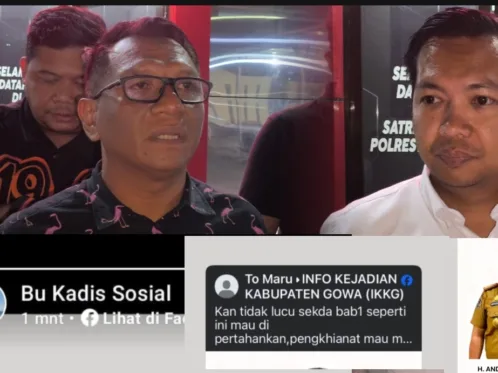 Sekretaris Daerah (Sekda) Gowa, Andy Azis, yang dinonaktifkan dari jabatannya oleh Bupati Gowa Sitti Husniah Talenrang, melaporkan dugaan pencemaran nama baik dan ujaran kebencian Istri Kadis Sosial yang juga Plt Sekda ke Polresta Gowa.