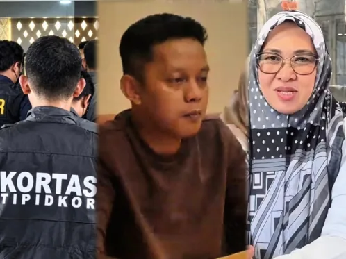 Adi Bintang Kuasa Hukum Bupati Gowa Sitti Husniah Talenrang memberikan tanggapan setelah kliennya resmi ditetapkan sebagai tersangka oleh Kortastipidkor Polri .